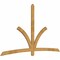 Ekena Millwork Davenport Rough Sawn Timber Gable Bracket, Western Red Cedar, 108"W x 63"H x 2"D x 4"F, 14/12 Pitch GBW108X63X0204DAV00RWR - alternate 2